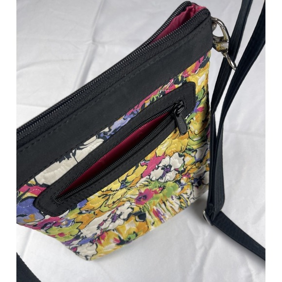 Donna Sharp Kentucky Original Quilted Floral Crossbody Bag Pink Lining - Picture 8 of 11